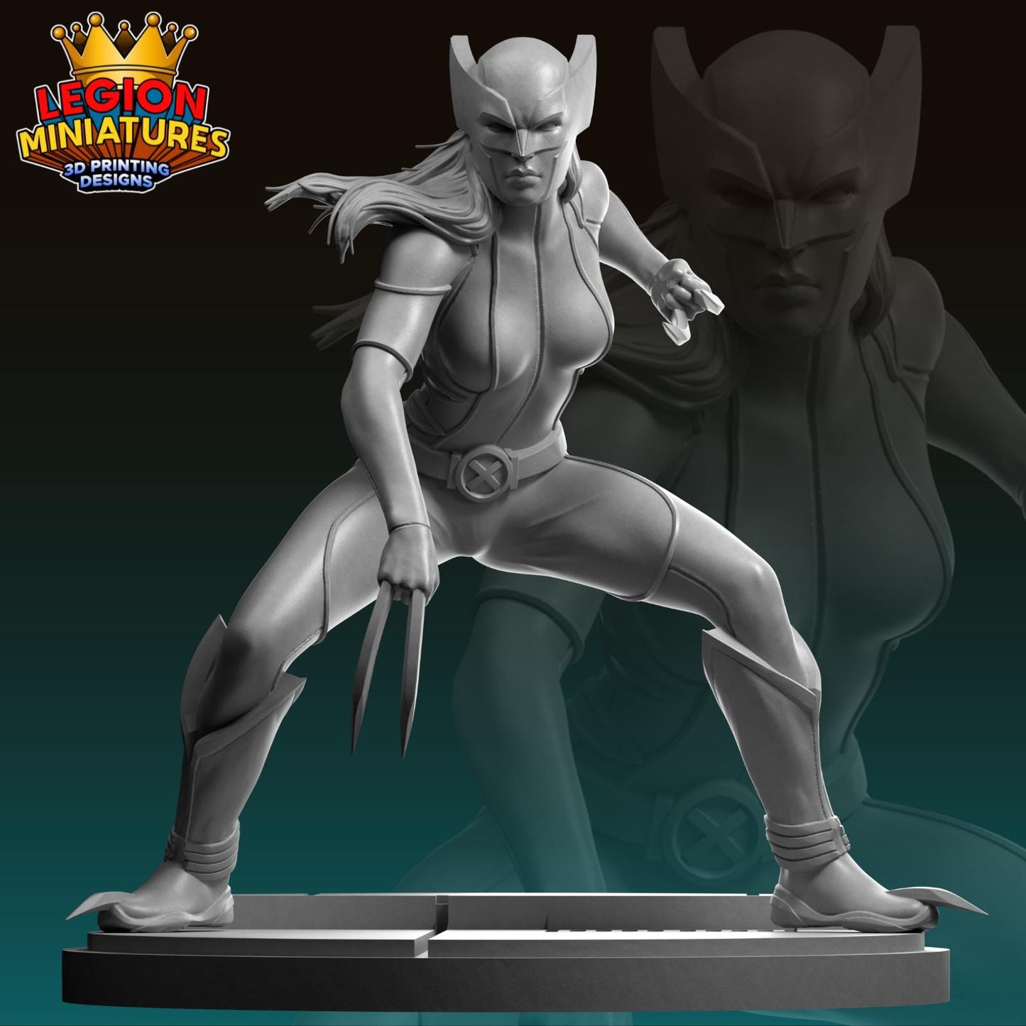 X-23 Fan-Art 40mm Miniature (Sculpted by Legion Miniatures) (Crisis Protocol Proxy/Alternative)