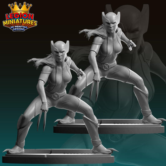 X-23 Fan-Art 40mm Miniature (Sculpted by Legion Miniatures) (Crisis Protocol Proxy/Alternative)