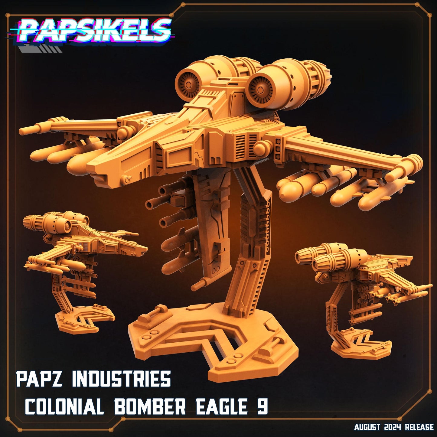 Papz Industries Colonial Bomber Eagle 9 (sculpted by Papsikels)