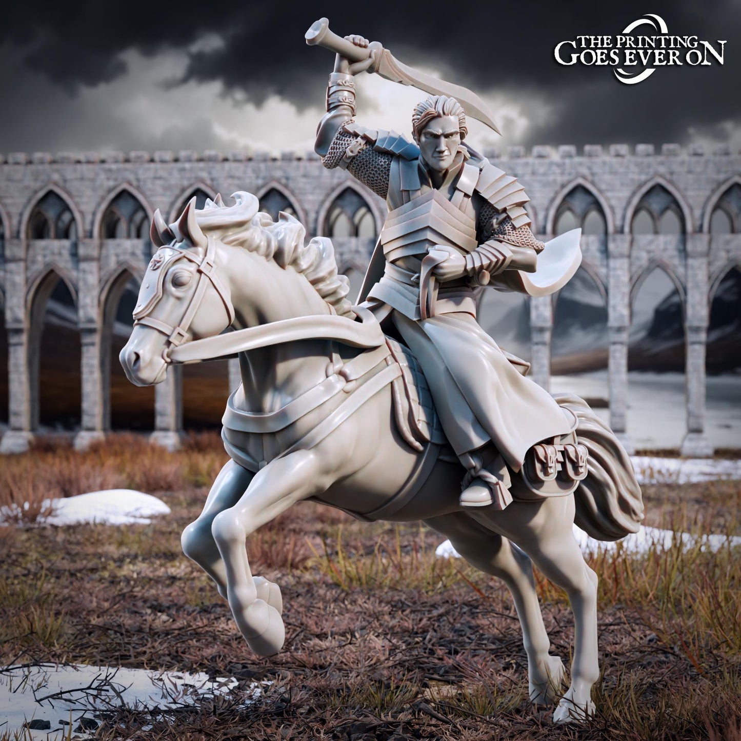 Elven Twins - Elliran & Ellidon (sculpted by Print Goes Ever On)