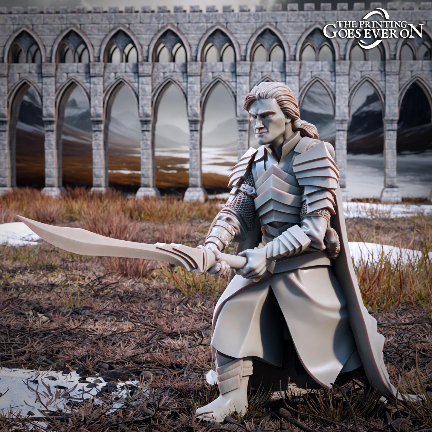 Elven Twins - Elliran & Ellidon (sculpted by Print Goes Ever On)