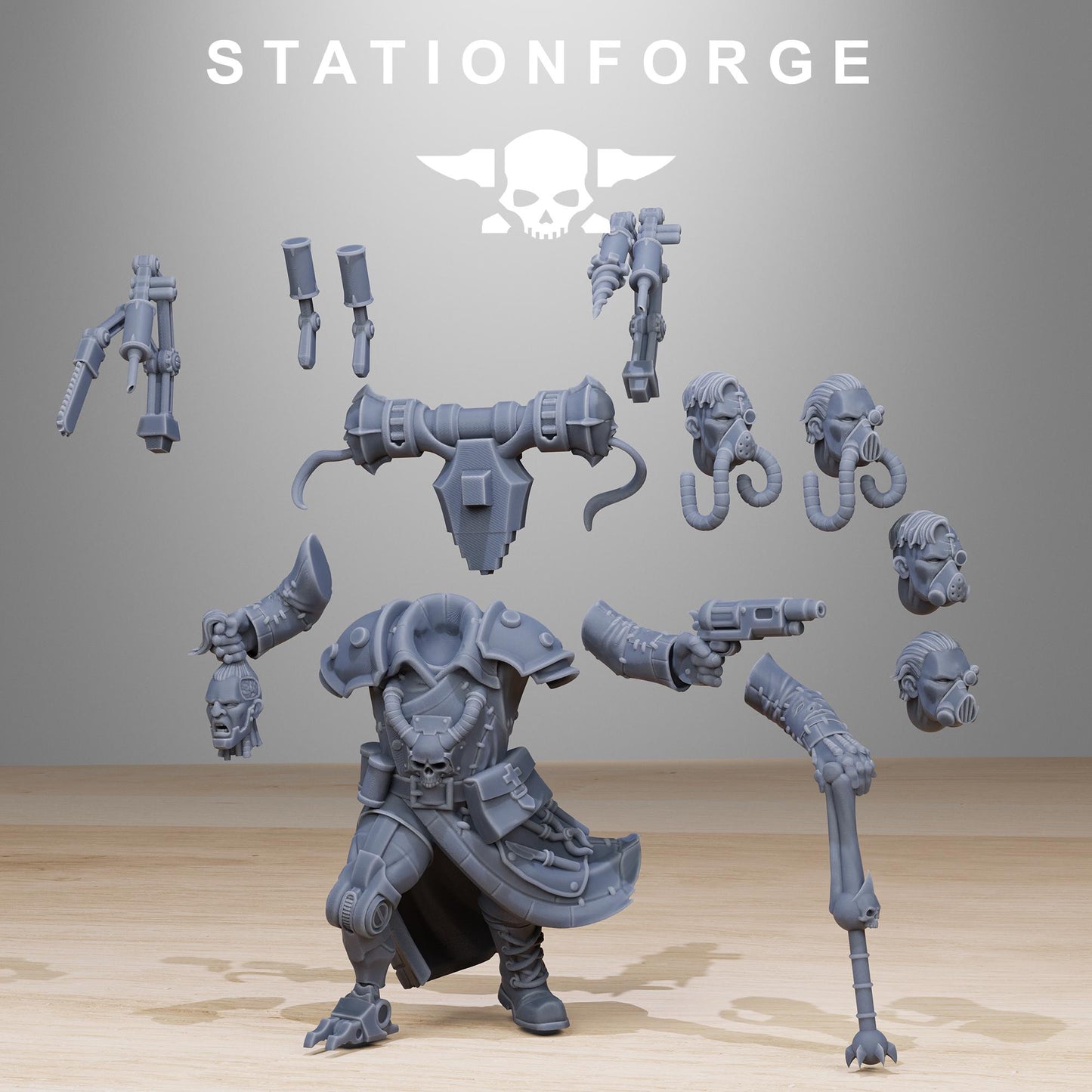 Grim Guard Officer with Claw (sculpted by Stationforge)
