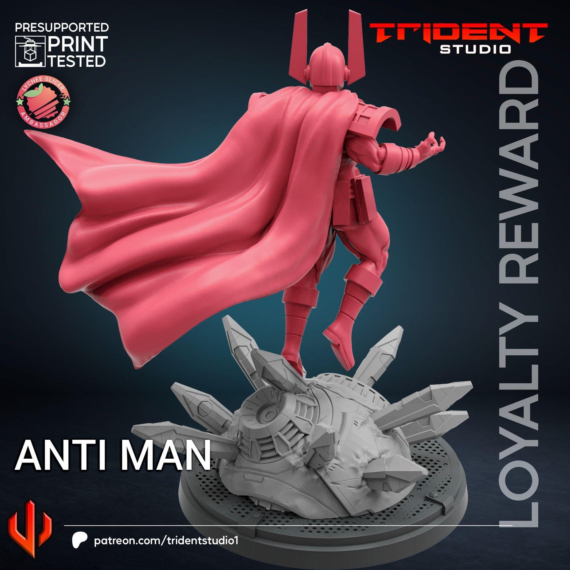 Anti Man (Fan art sculpted by Trident Studio) (Crisis Protocol Proxy/Alternative)