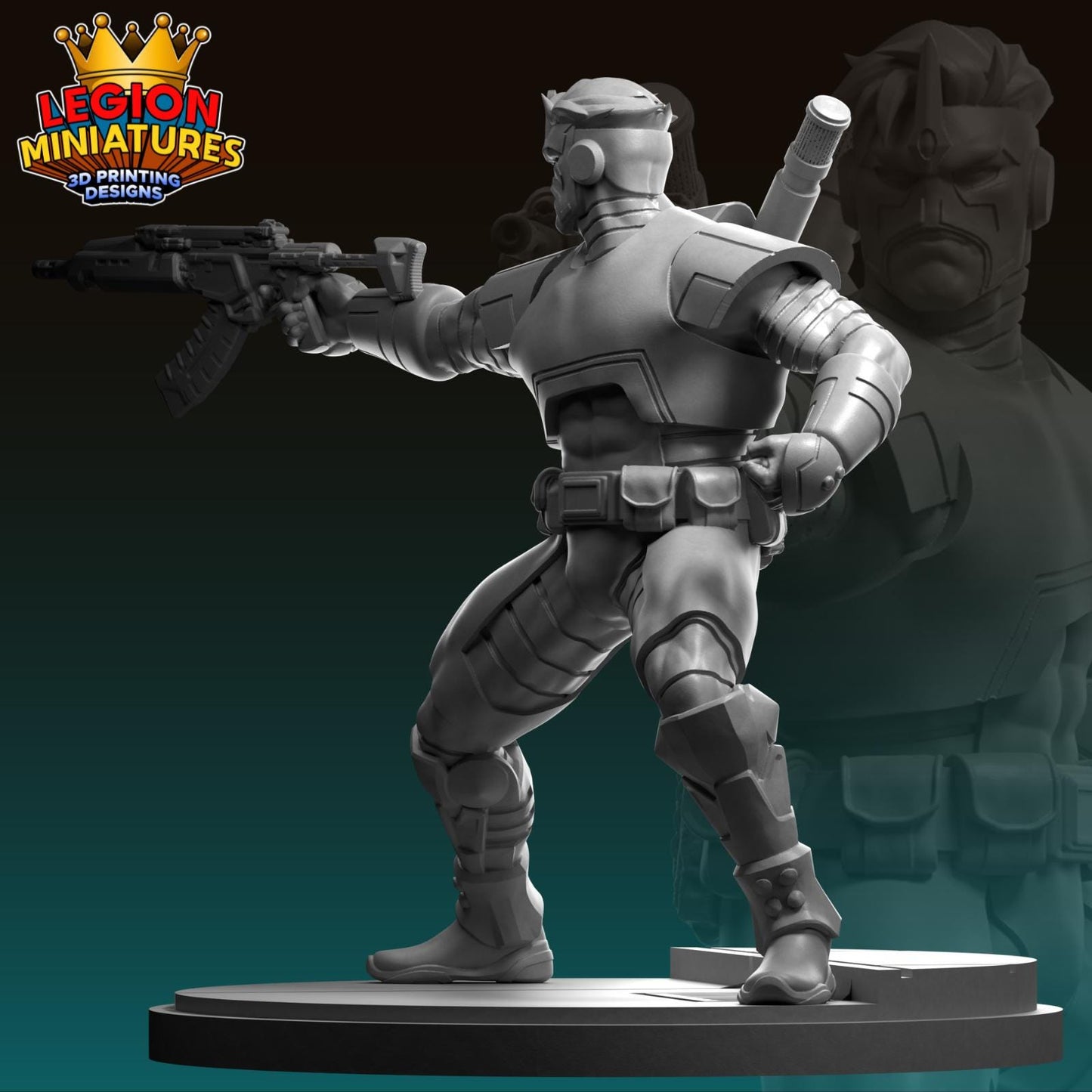 Maverick Fan-Art 40mm Miniature (Sculpted by Legion Miniatures) (Crisis Protocol Proxy/Alternative)