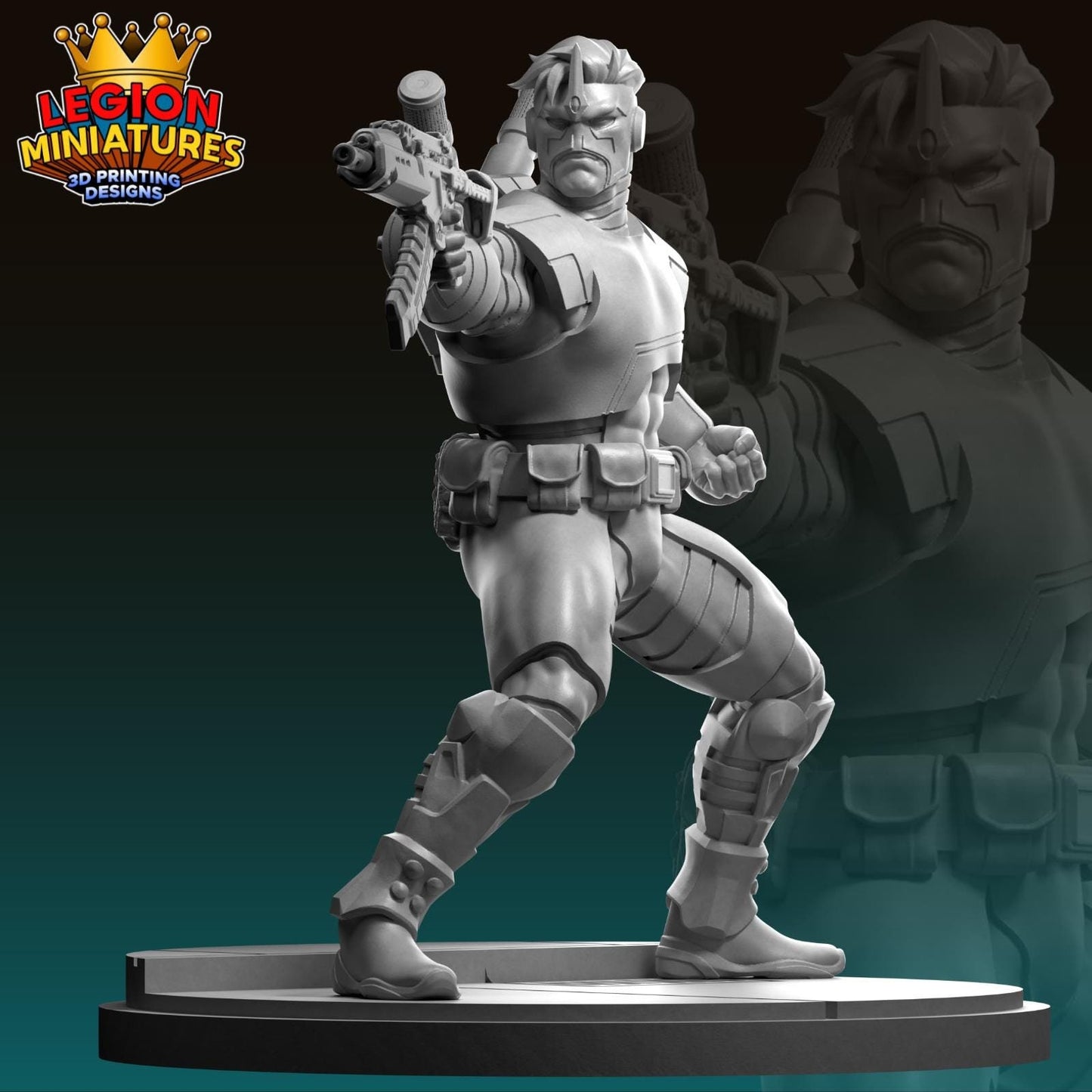 Maverick Fan-Art 40mm Miniature (Sculpted by Legion Miniatures) (Crisis Protocol Proxy/Alternative)