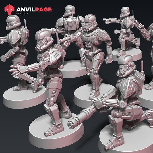 Stormdroid Troopers - set of (Sculpted by Anvilrage Studios)
