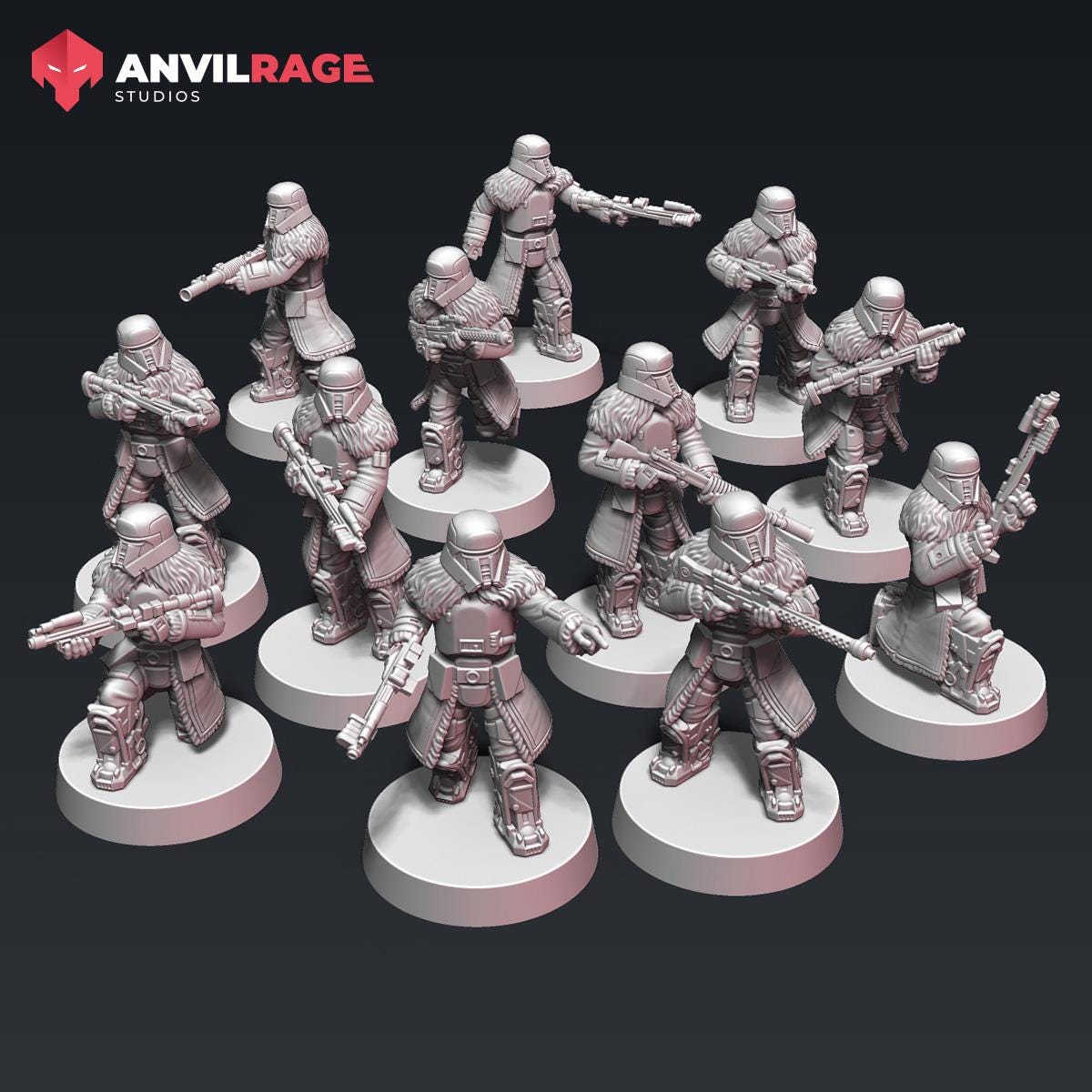Long Range Troopers - set of 6 (Sculpted by Anvilrage Studios)