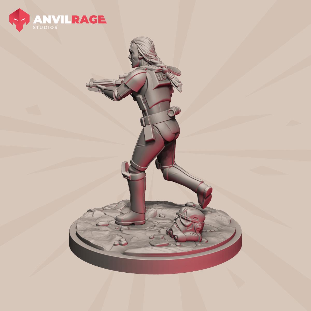 Stormsoldier Female Captain (Sculpted by Anvilrage Studios)