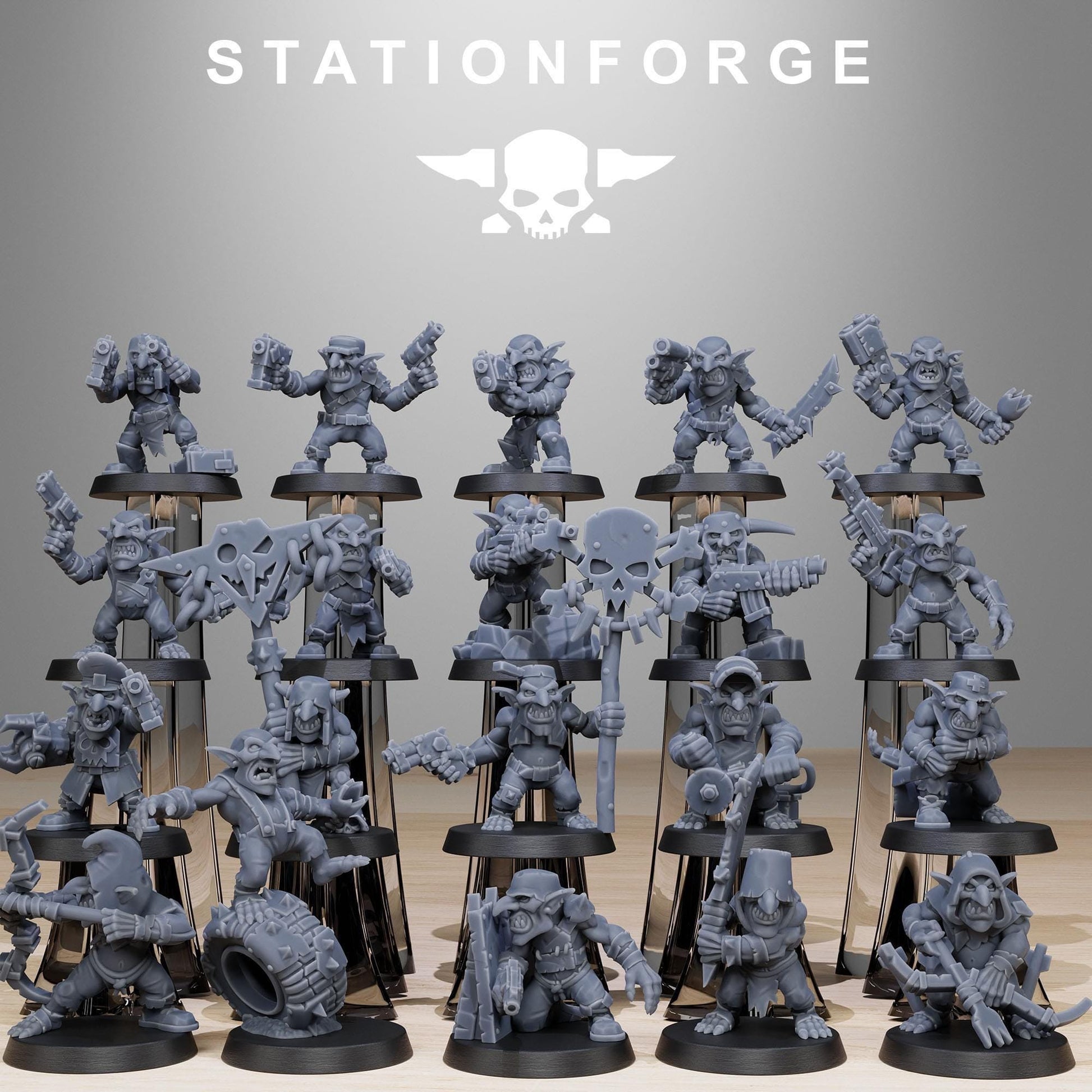 Goblin Infantry Reborn - set of 20 (sculpted by Stationforge)