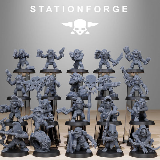 Goblin Infantry Reborn - set of 20 (sculpted by Stationforge)