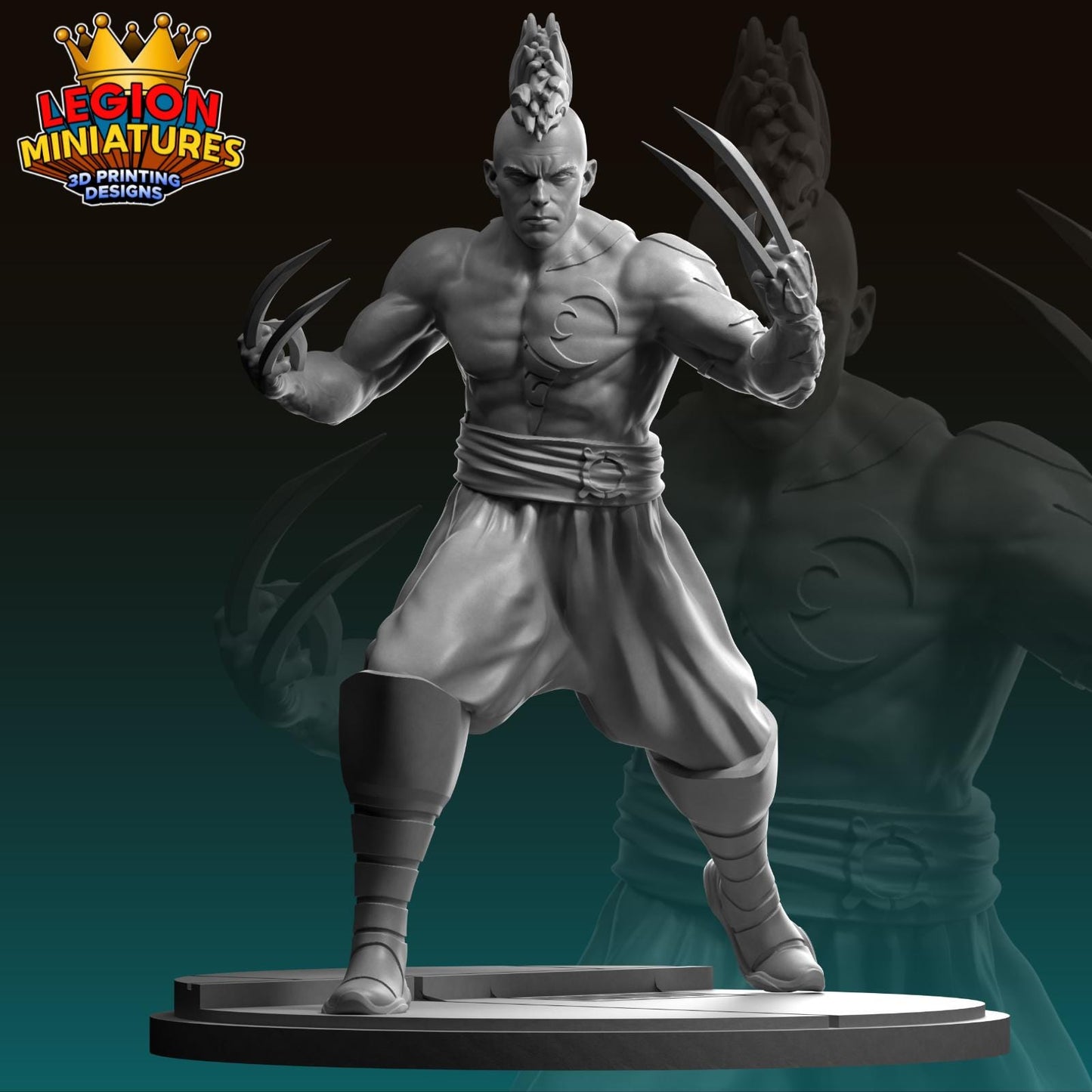 Daken Fan-Art 40mm Miniature (Sculpted by Legion Miniatures) (Crisis Protocol Proxy/Alternative)
