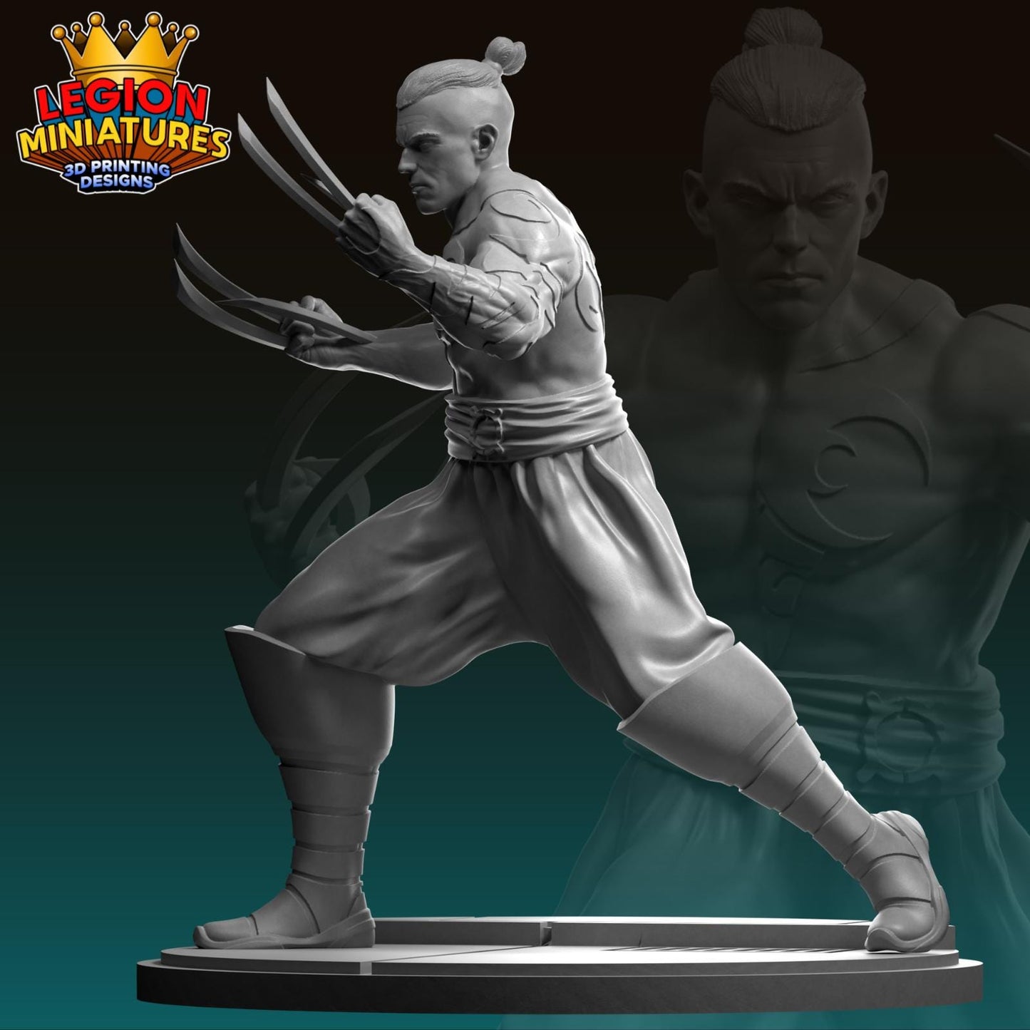 Daken Fan-Art 40mm Miniature (Sculpted by Legion Miniatures) (Crisis Protocol Proxy/Alternative)