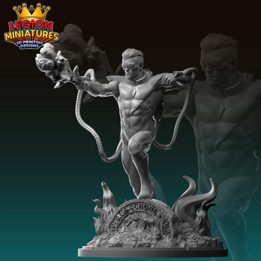 Pyro Fan-Art 40mm Miniature (Sculpted by Legion Miniatures) (Crisis Protocol Proxy/Alternative)