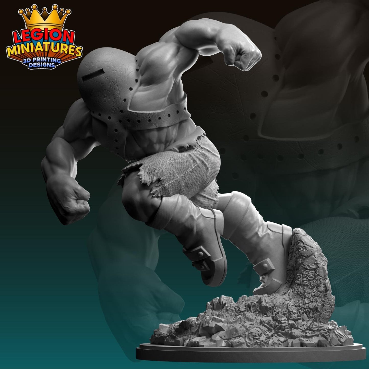 Ultimate Juggernaut Fan-Art 40mm Miniature (Sculpted by Legion Miniatures) (Crisis Protocol Proxy/Alternative)