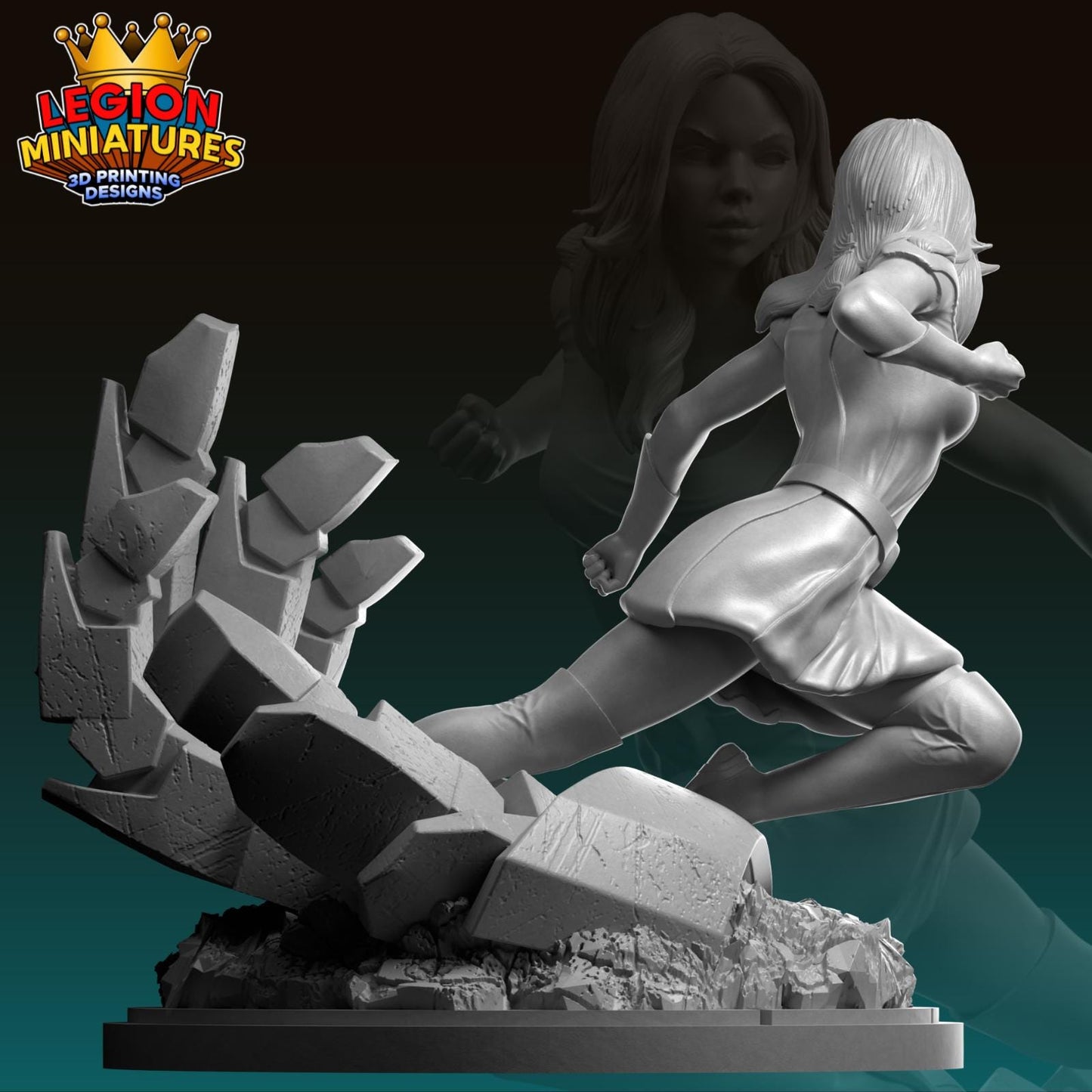Ultimate Shadowcat Fan-Art 40mm Miniature (Sculpted by Legion Miniatures) (Crisis Protocol Proxy/Alternative)