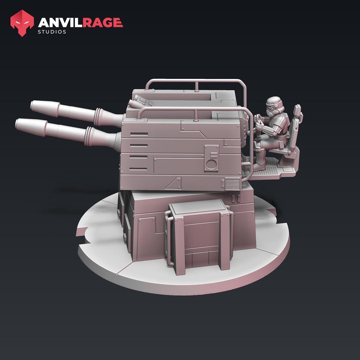 Anti Vehicle Emplacement Turret - 1 model (Sculpted by Anvilrage Studios)