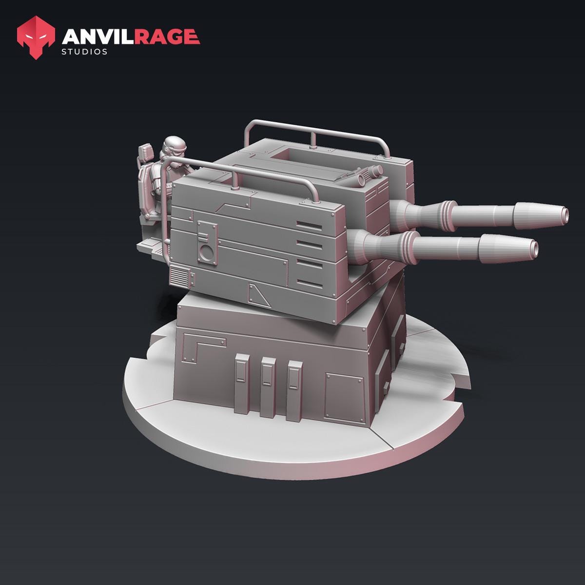 Anti Vehicle Emplacement Turret - 1 model (Sculpted by Anvilrage Studios)