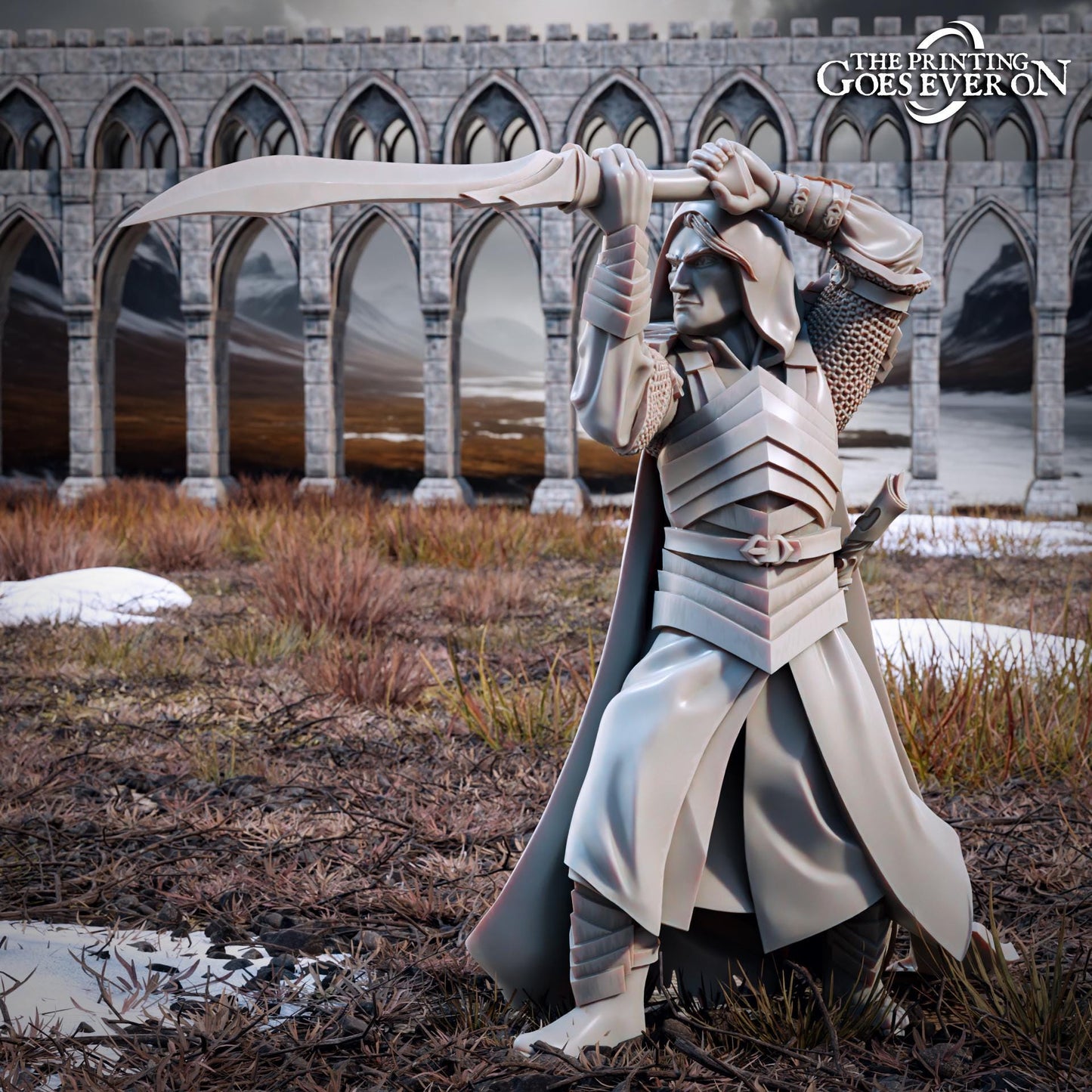 Elven Twins - Elliran & Ellidon (sculpted by Print Goes Ever On)
