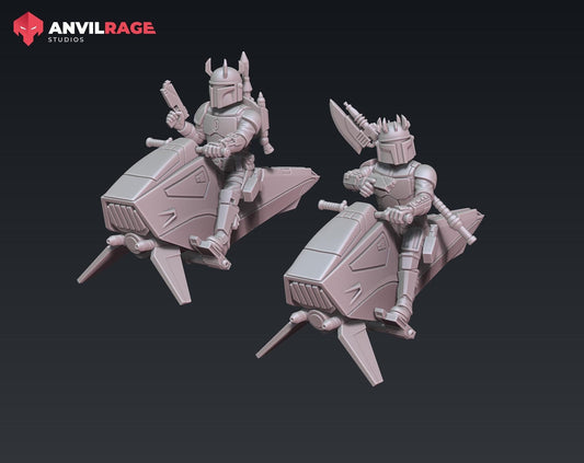 Mercenary Swoop Bikes - set of 2 (Sculpted by Anvilrage Studios)