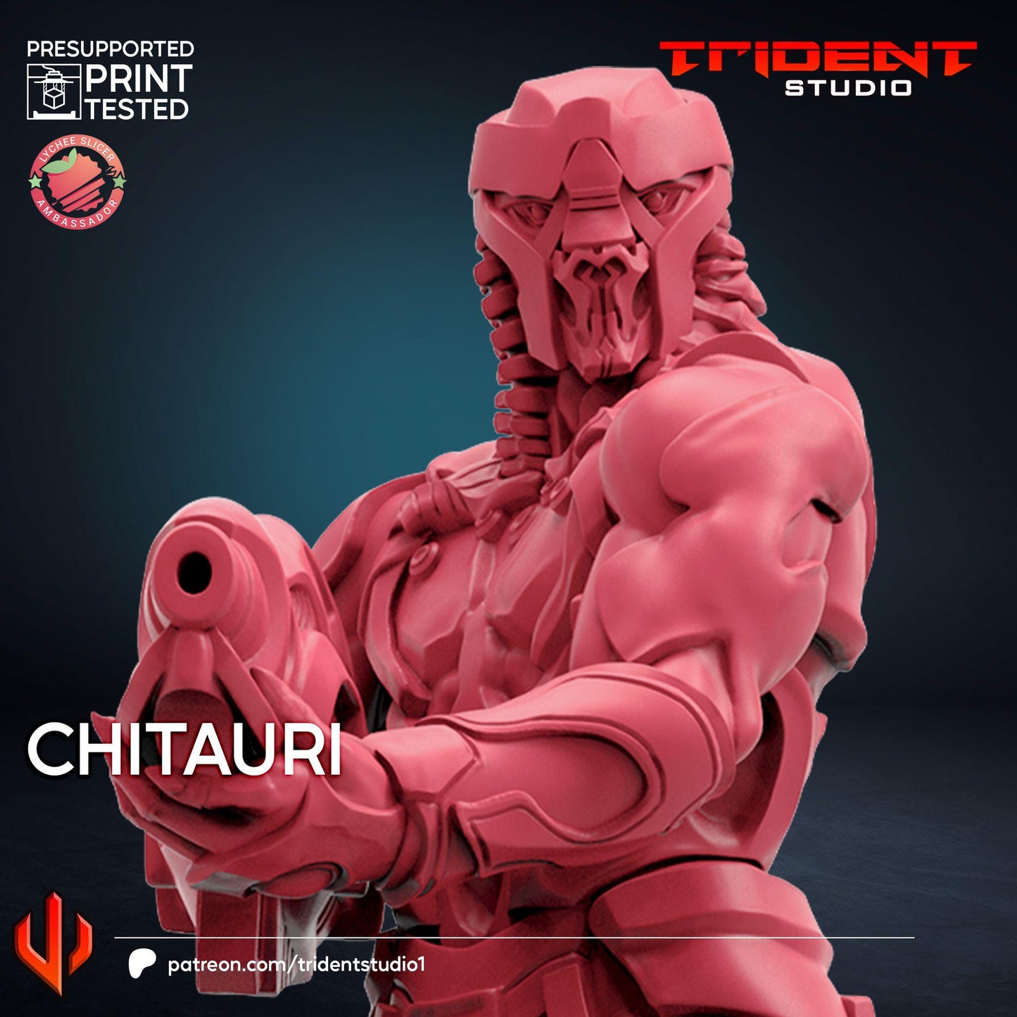 Chitauri 1 (Fan art sculpted by Trident Studio) (Crisis Protocol Proxy/Alternative)