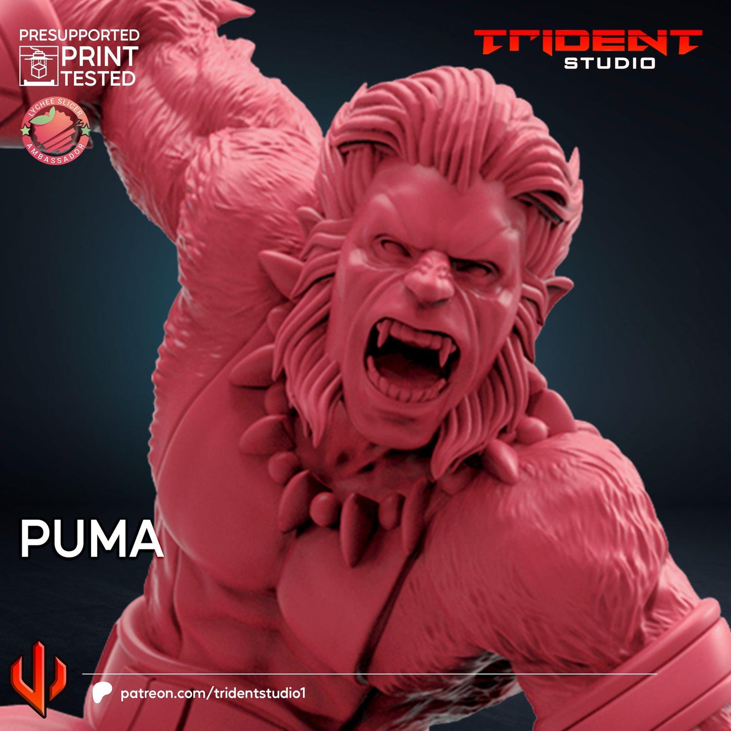 Puma (Fan art sculpted by Trident Studio) (Crisis Protocol Proxy/Alternative)