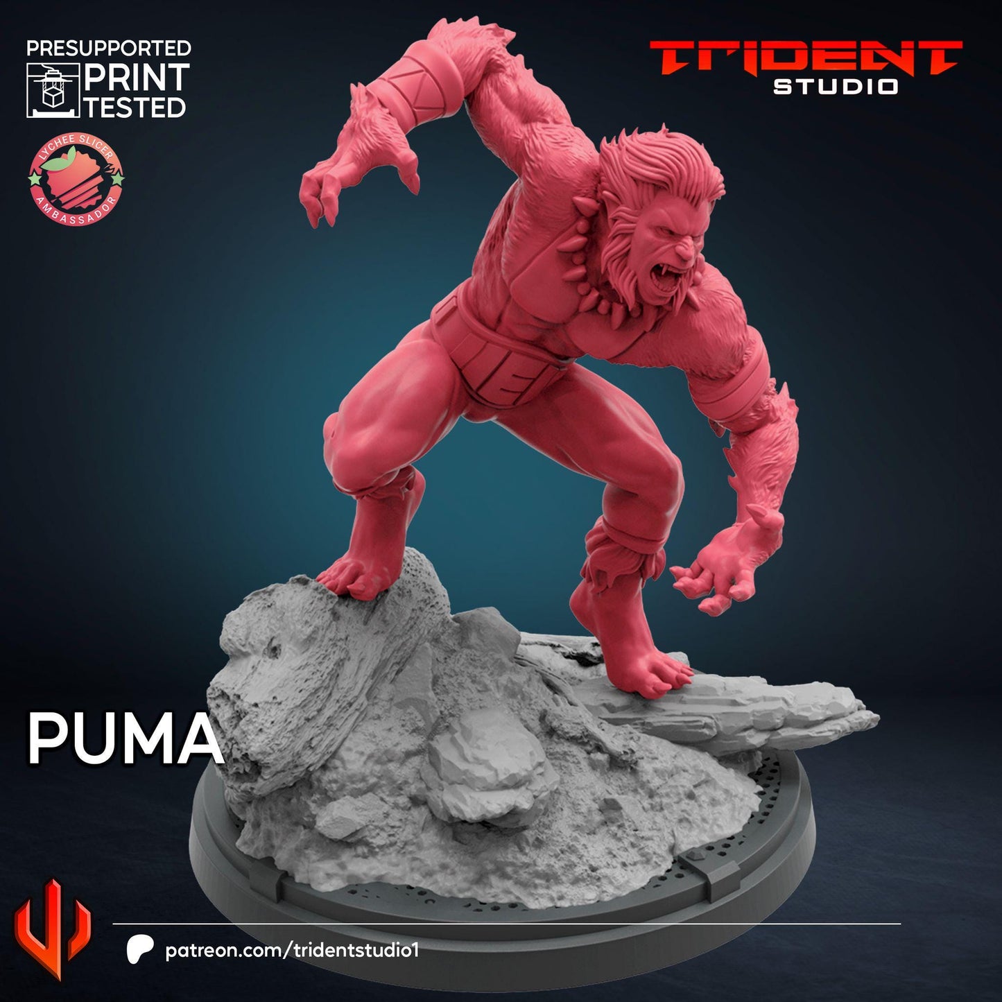 Puma (Fan art sculpted by Trident Studio) (Crisis Protocol Proxy/Alternative)