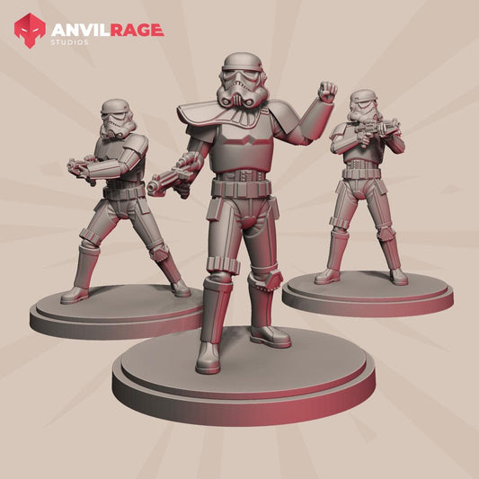 Stormsoldiers Unit - set of 3 (Sculpted by Anvilrage Studios)