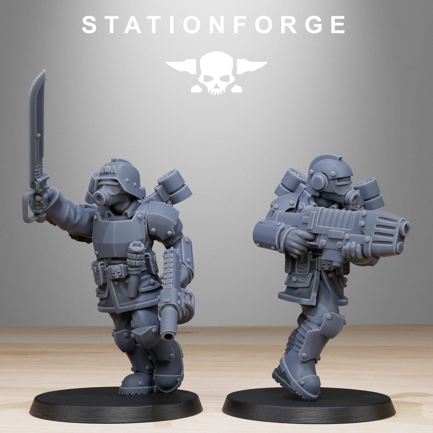 Grim Guard Aero Troops - set of 10 (sculpted by Stationforge)