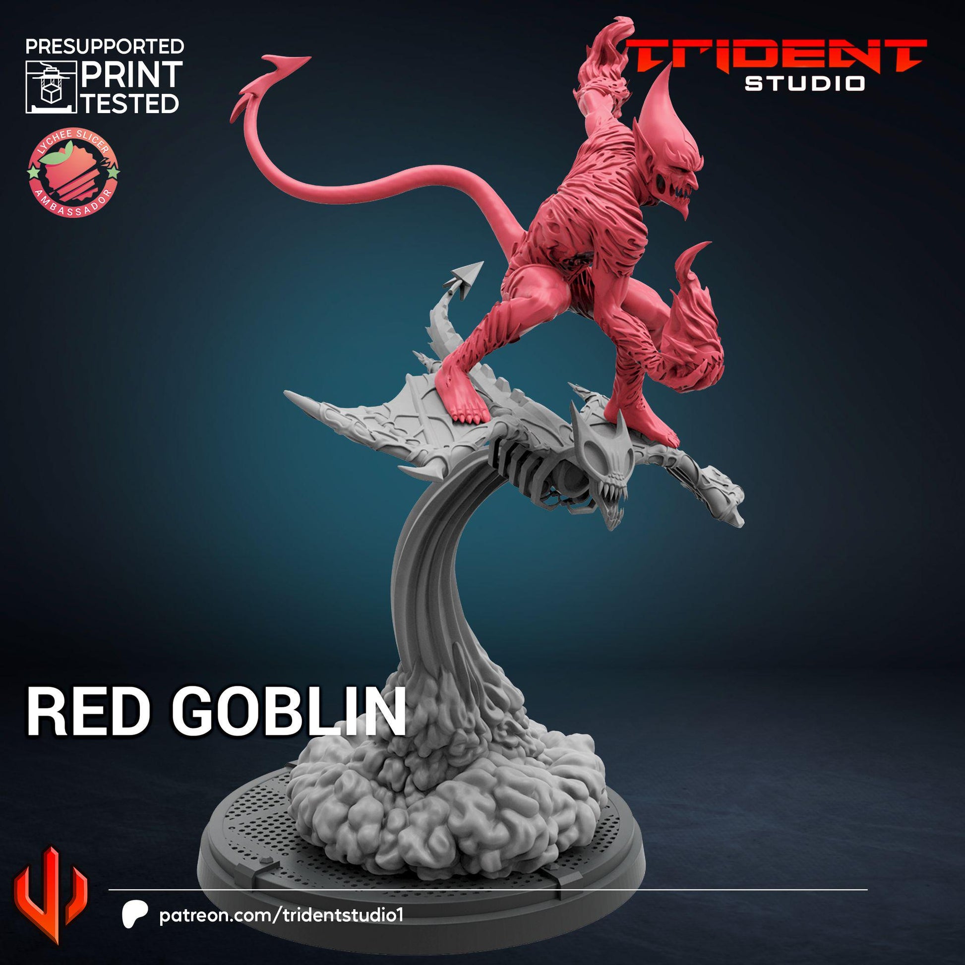 Red Goblin (Fan art sculpted by Trident Studio) (Crisis Protocol Proxy/Alternative)