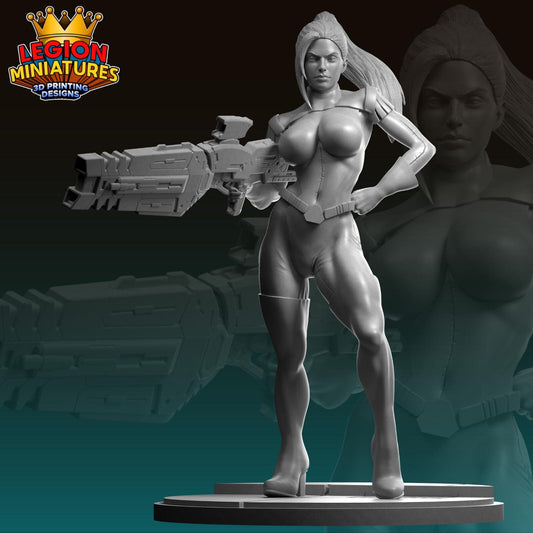 Birdy Fan-Art 40mm Miniature (Sculpted by Legion Miniatures) (Crisis Protocol Proxy/Alternative)