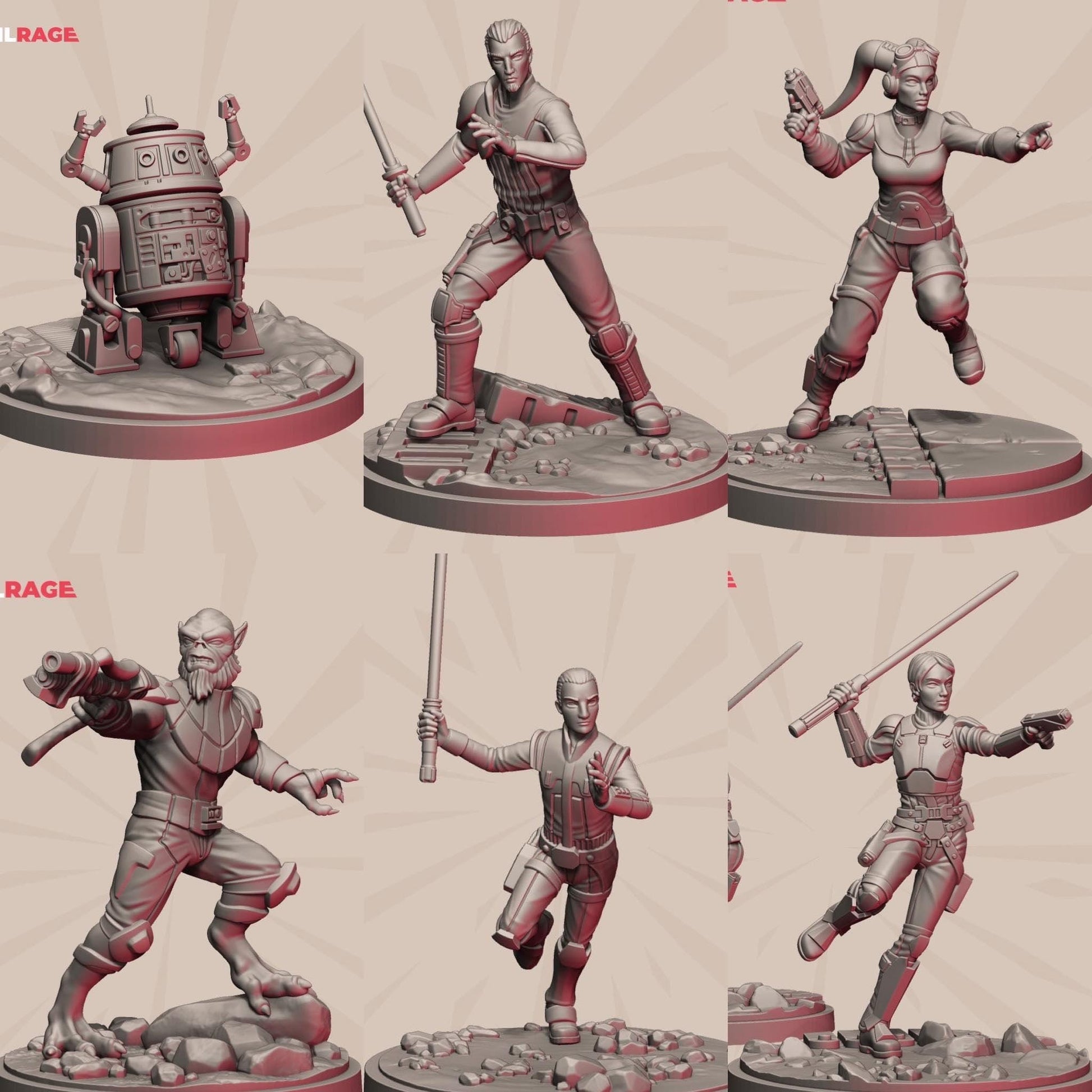 Spectre Squad - Shatterscale (Sculpted by Anvilrage Studios)