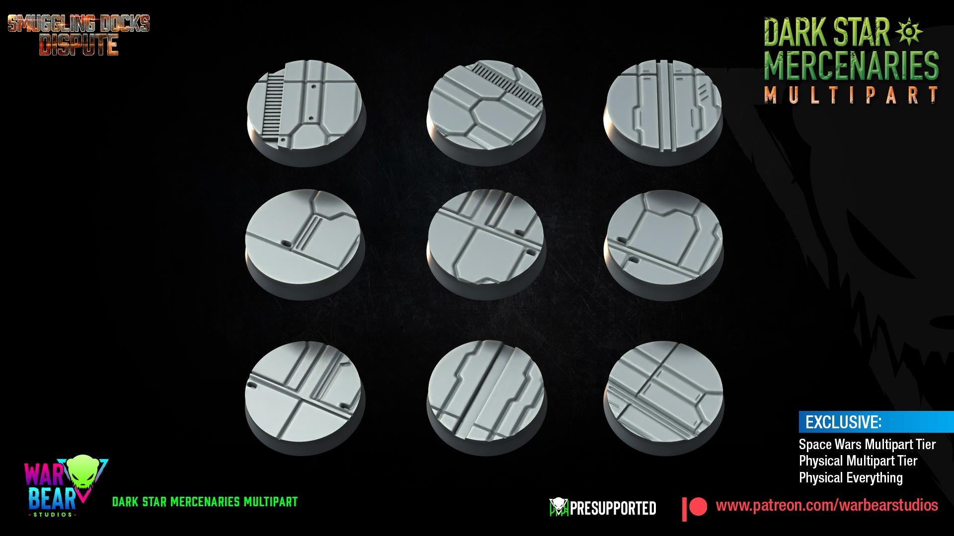 Darkstar Mercenaries - set of 9 (Sculpted by War Bear Studios)