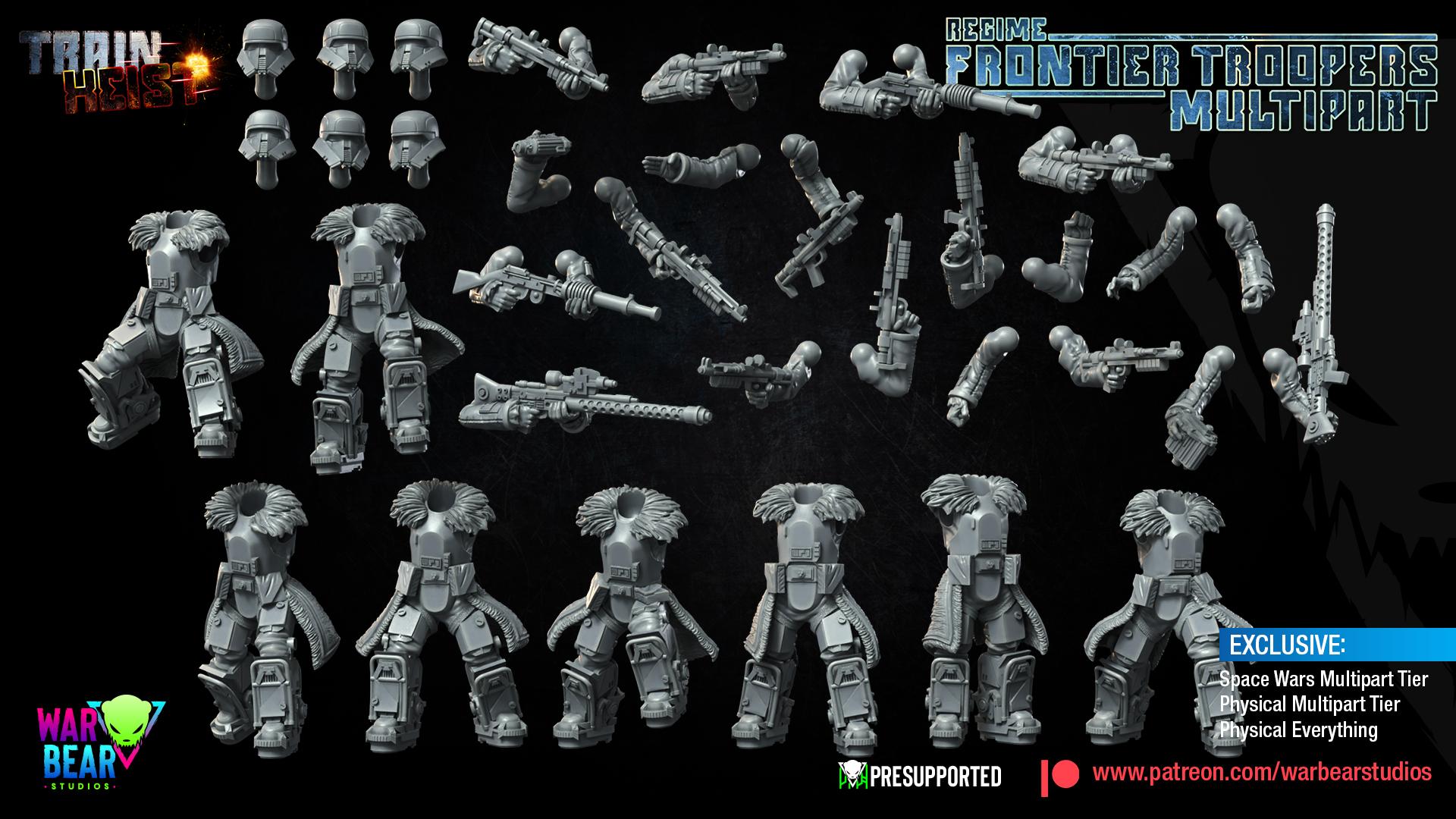 Regime Frontier Troopers - set of 8 (Sculpted by War Bear Studios)