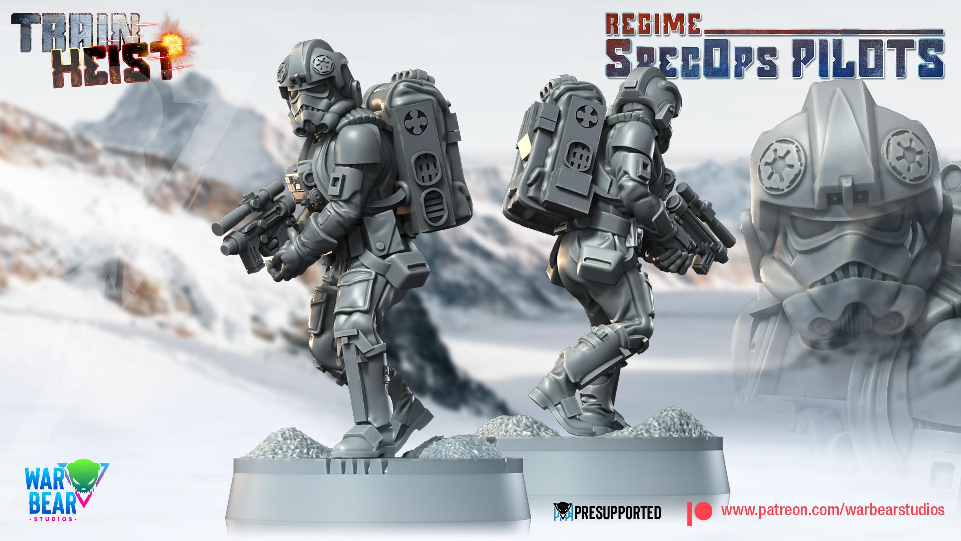 Regime Spec Ops Pilots - set of 8 (Sculpted by War Bear Studios)