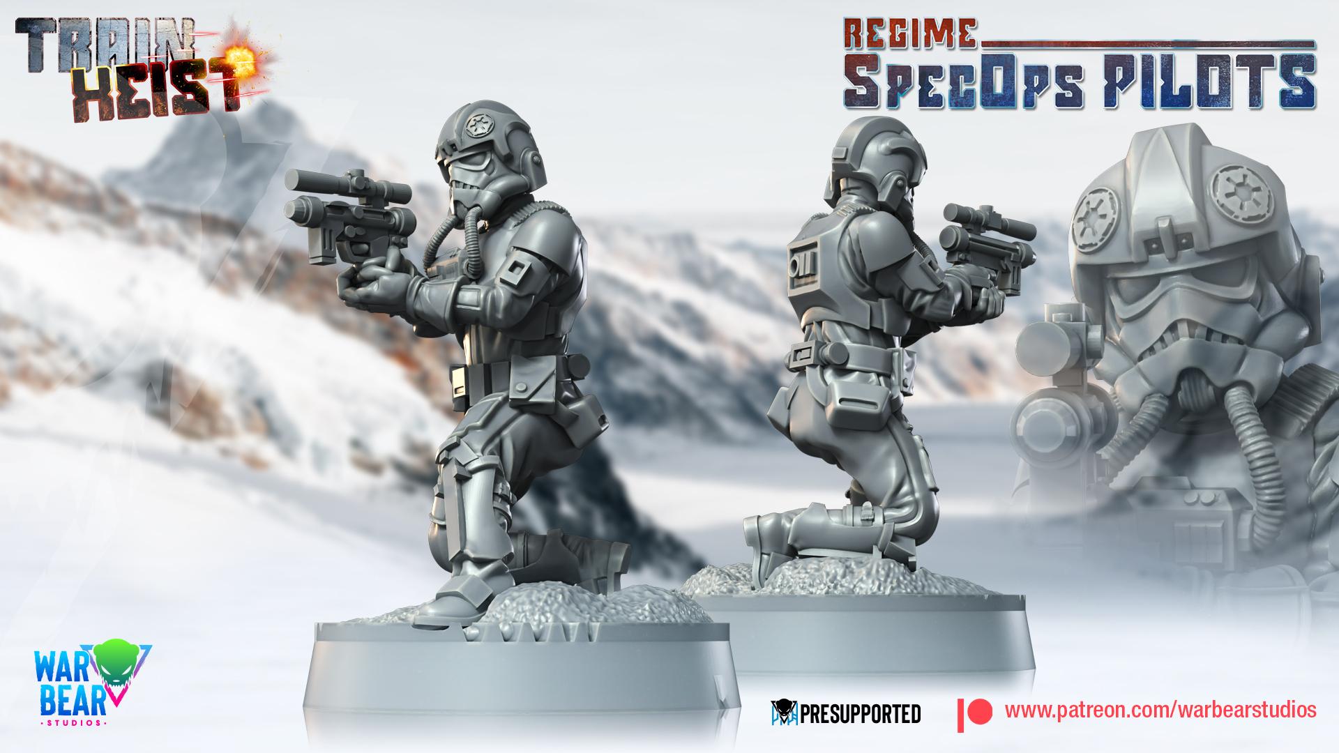 Regime Spec Ops Pilots - set of 8 (Sculpted by War Bear Studios)