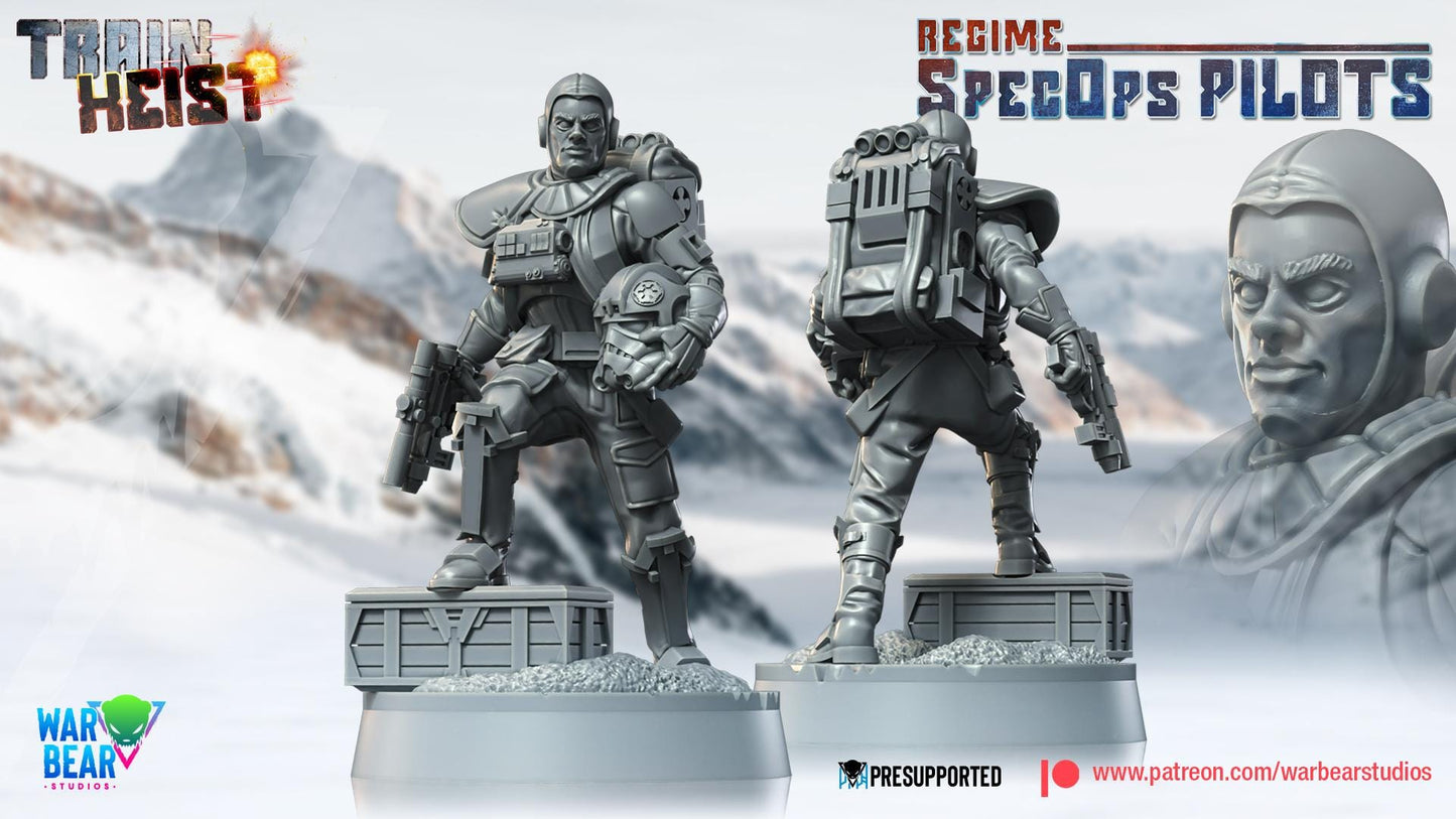 Regime Spec Ops Pilots - set of 8 (Sculpted by War Bear Studios)