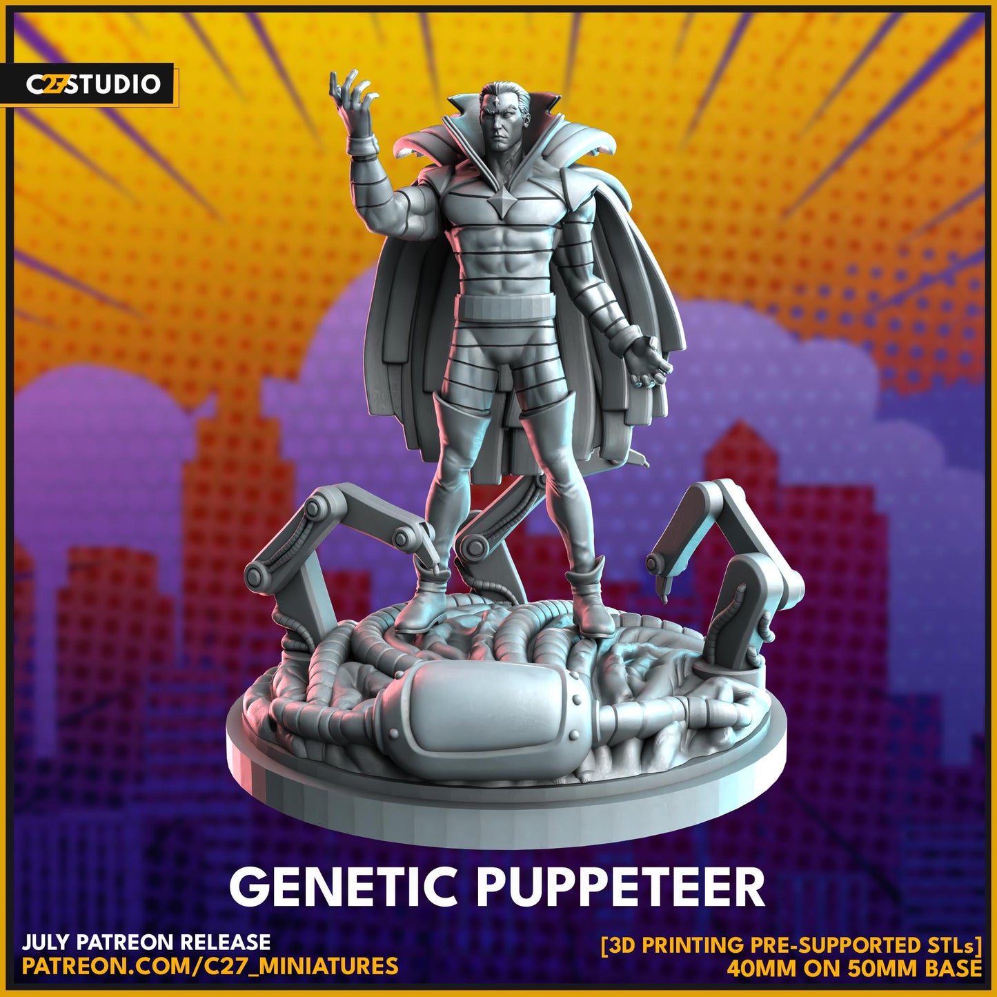 Genetic Puppeteer / Mr Sinister 40mm miniature (sculpted by C27 collectibles) (Crisis Protocol Proxy/Alternative)
