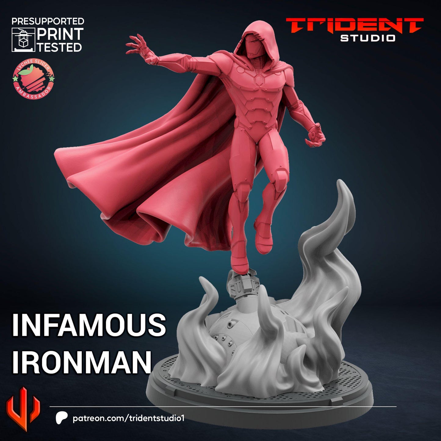 Infamous Iron Man(Fan art sculpted by Trident Studio) (Crisis Protocol Proxy/Alternative)
