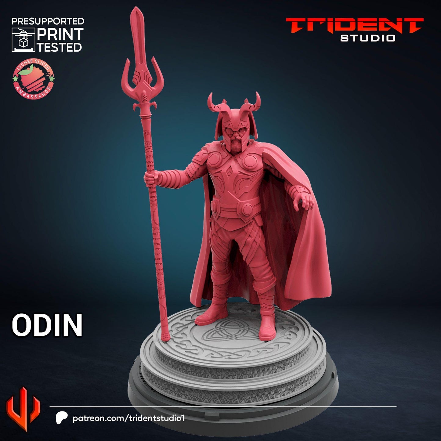 Odin (Fan art sculpted by Trident Studio) (Crisis Protocol Proxy/Alternative)