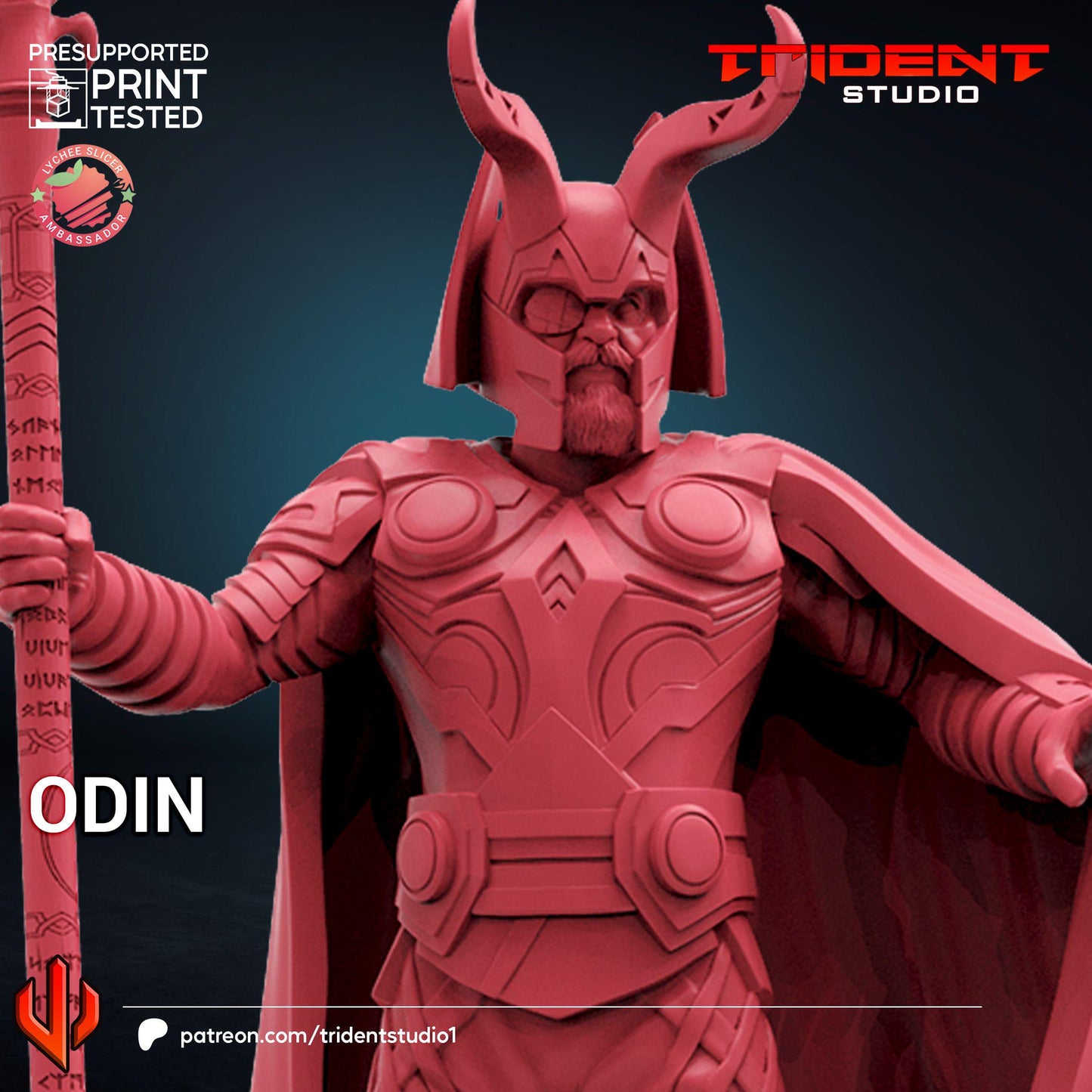 Odin (Fan art sculpted by Trident Studio) (Crisis Protocol Proxy/Alternative)