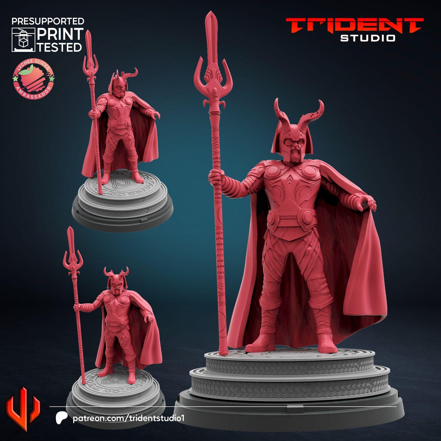 Odin (Fan art sculpted by Trident Studio) (Crisis Protocol Proxy/Alternative)
