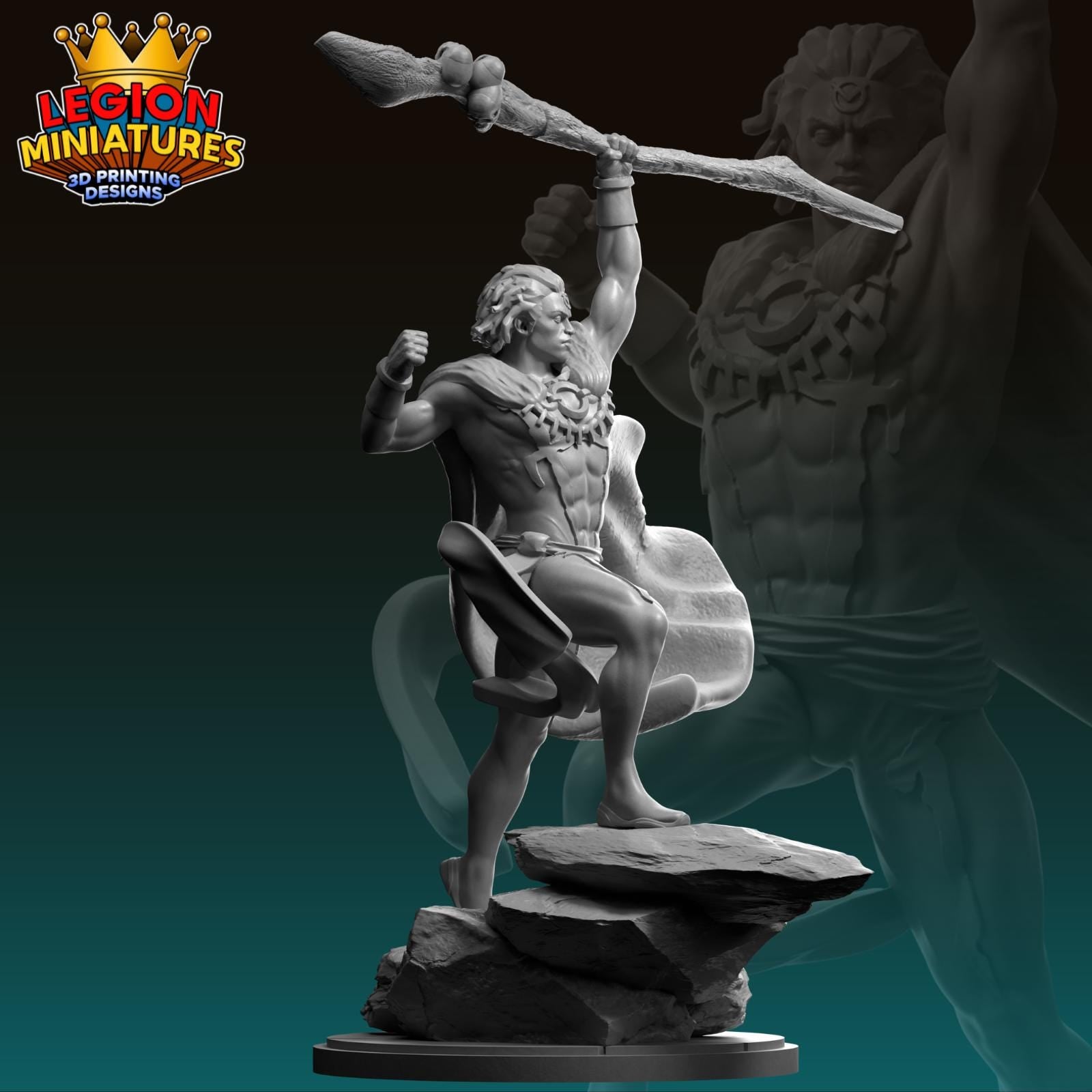 Doctor Voodoo Fan-Art 40mm Miniature (Sculpted by Legion Miniatures) (Crisis Protocol Proxy/Alternative)