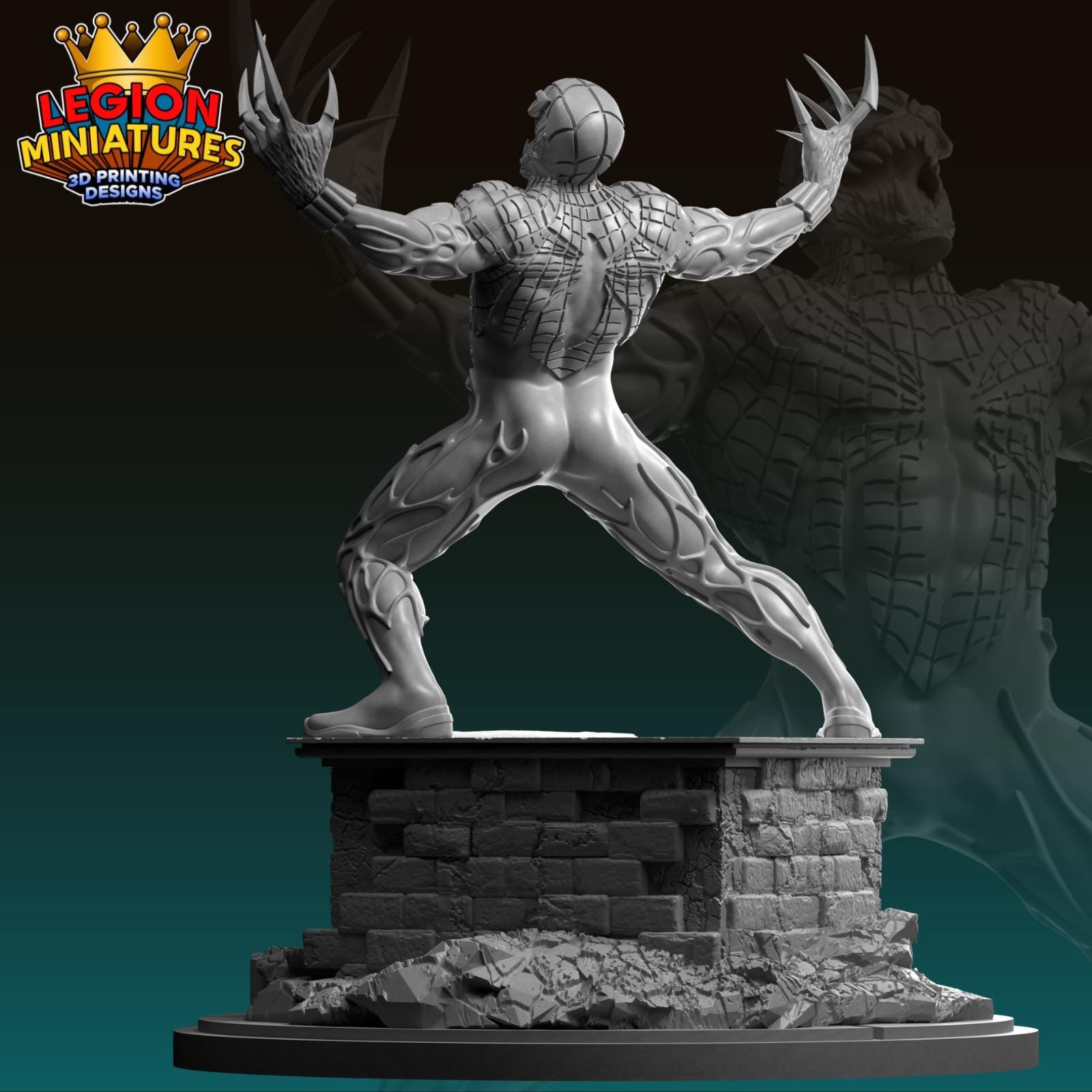 Spider Carnage Fan-Art 40mm Miniature (Sculpted by Legion Miniatures) (Crisis Protocol Proxy/Alternative)