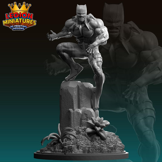 Ultimate Black Panther Fan-Art 40mm Miniature (Sculpted by Legion Miniatures) (Crisis Protocol Proxy/Alternative)
