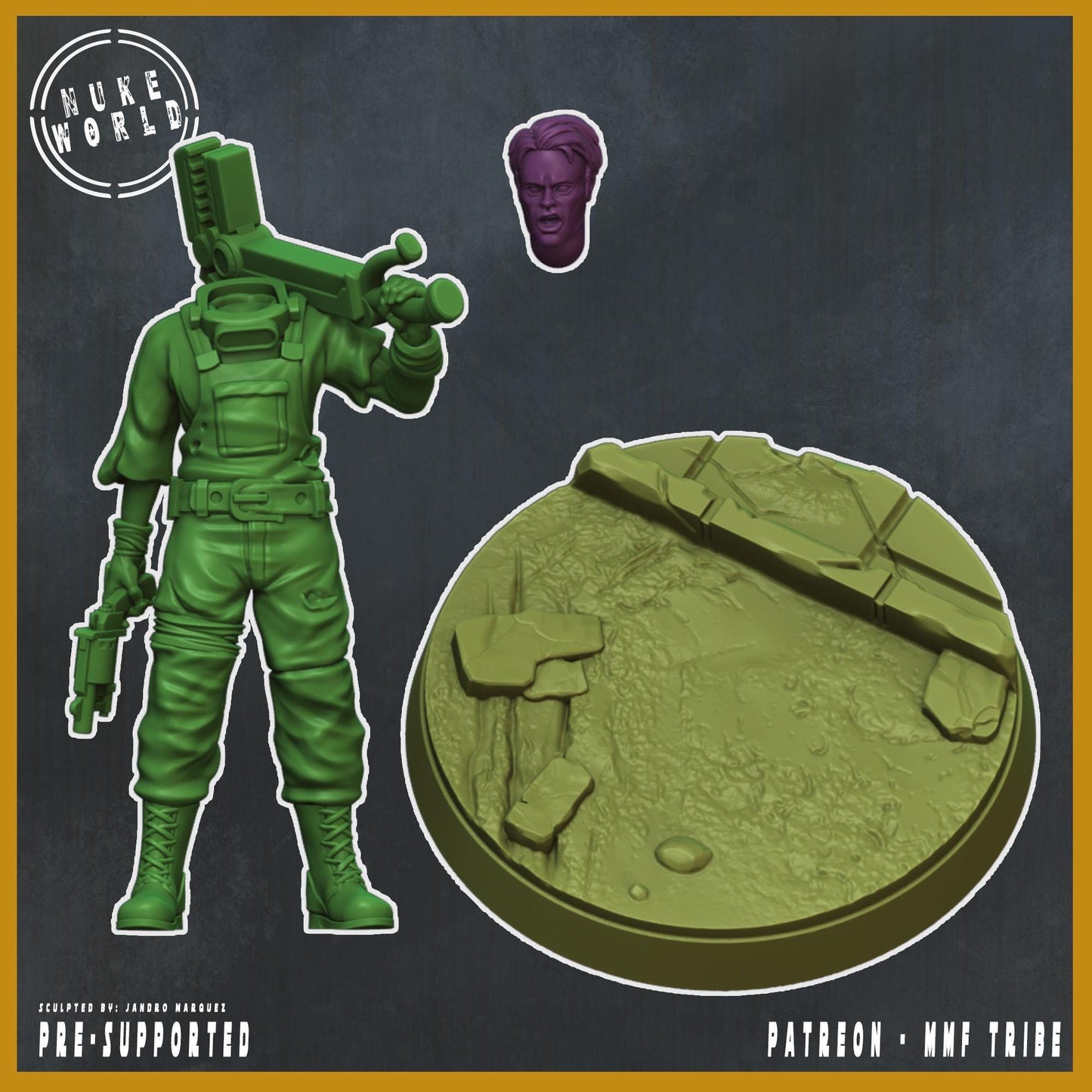 Mechanic - Nukeworld (Sculpted by Jandro Miniatures)
