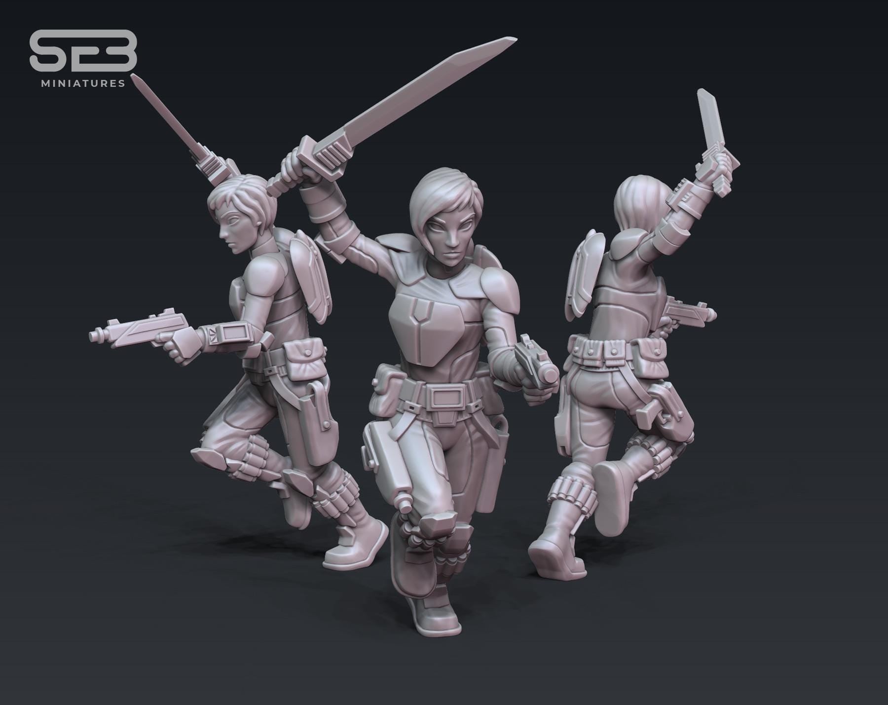 Explosive Girl 1 (Sculpted by Anvilrage Studios)