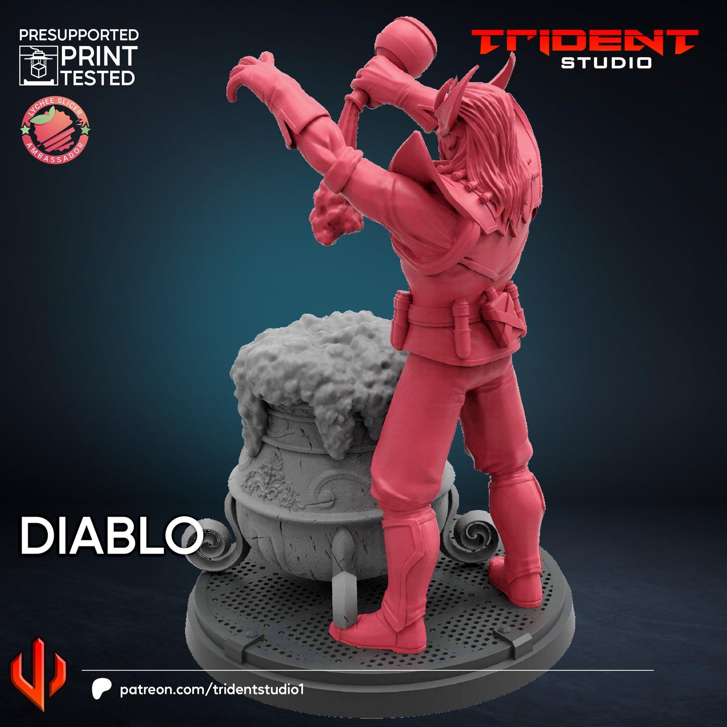 Diablo (Fan art sculpted by Trident Studio) (Crisis Protocol Proxy/Alternative)
