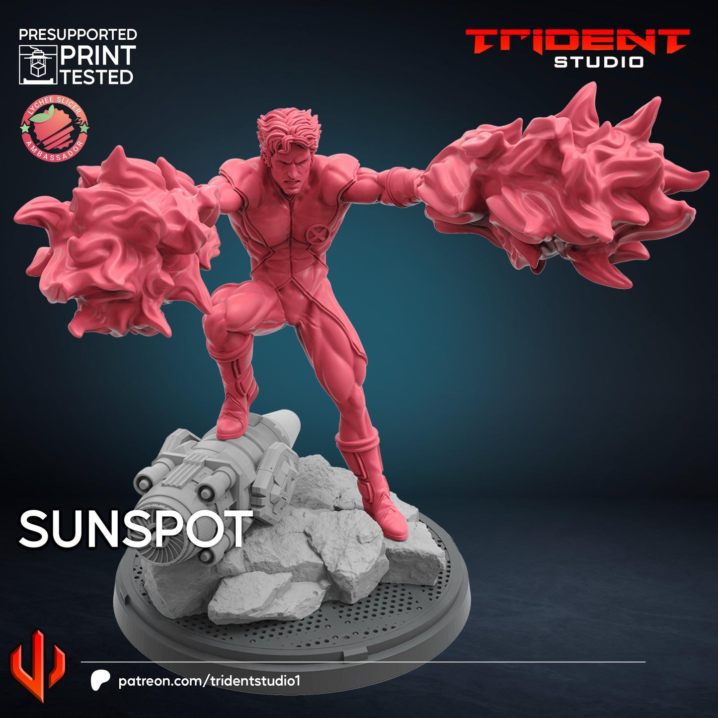 Sunspot (Fan art sculpted by Trident Studio) (Crisis Protocol Proxy/Alternative)