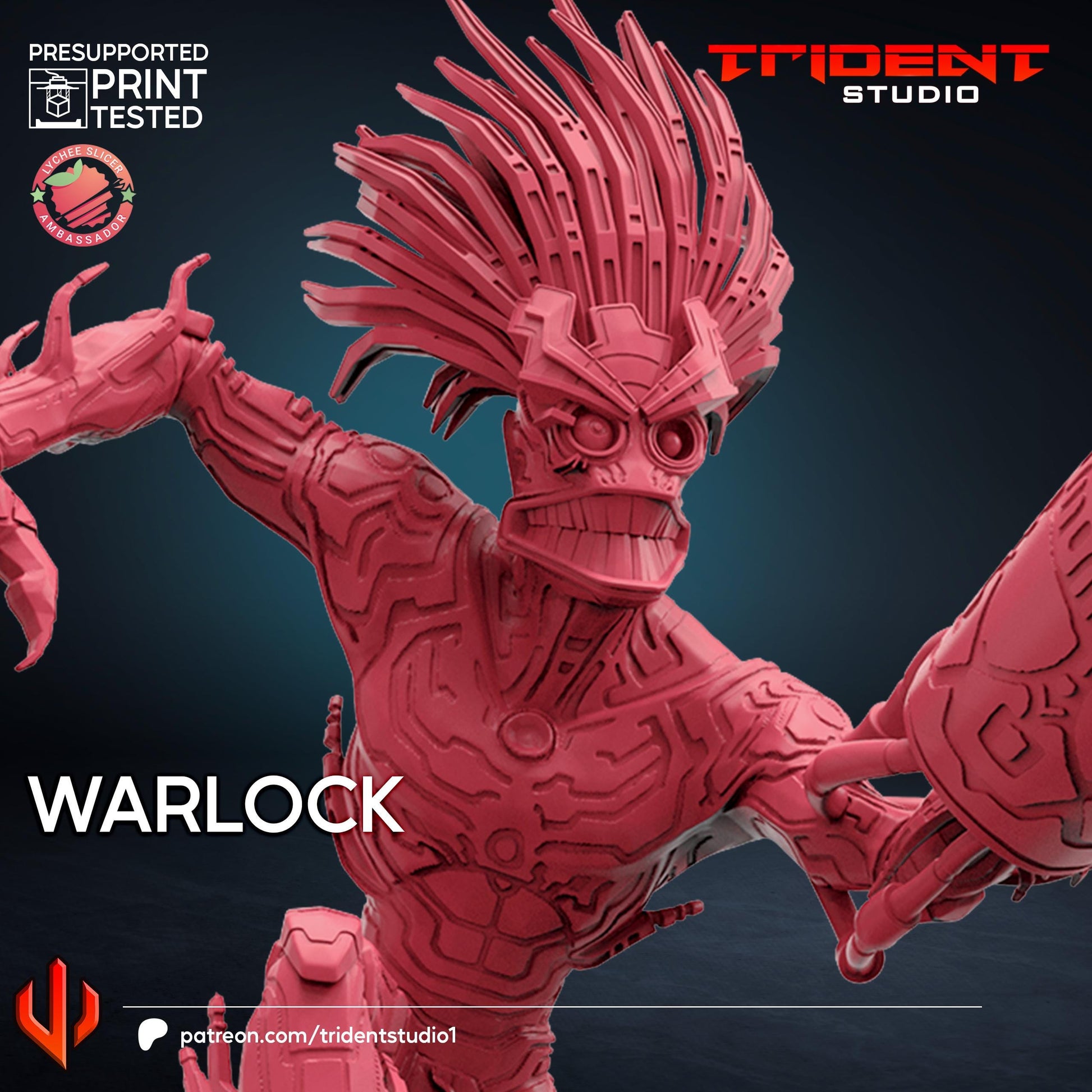 Warlock (Fan art sculpted by Trident Studio) (Crisis Protocol Proxy/Alternative)