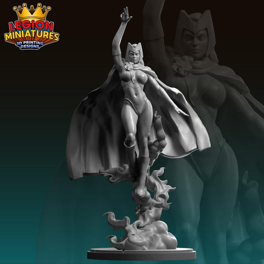 Scarlet Witch Fan Art 40mm Miniature (Sculpted by Legion Miniatures) (Crisis Protocol Proxy/Alternative)